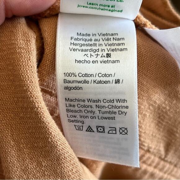 J Cew Women’s Corduroy Mini Skirt size 25 Camel Brown Classic Preppy Academia - Picture 5 of 6